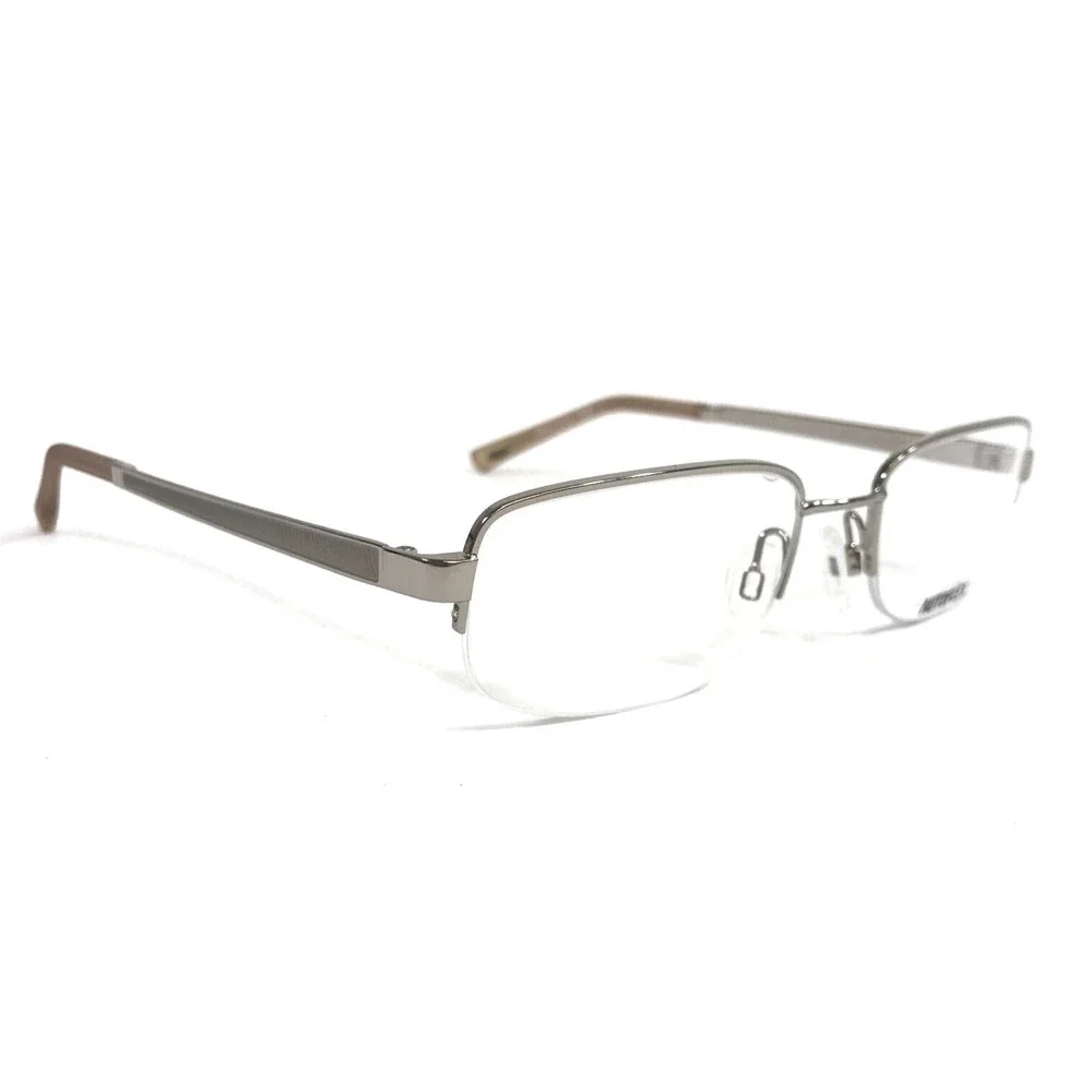 Autoflex Eyeglasses Frames FRANK 046 Palladium Silver Rectangle 53-19-140